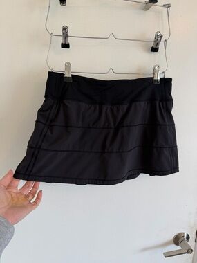 lululemon athletica Black Performance Tennis Skirt